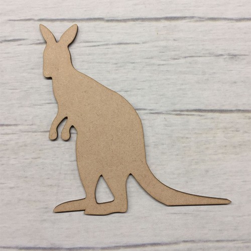 Kangaroo mdf wood animals base - kangaroo,