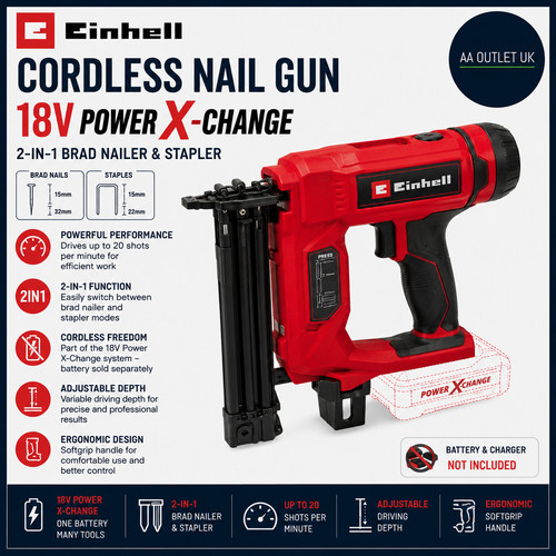 Einhell cordless nail gun - nail,