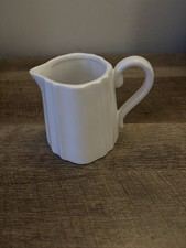 White Ceramic Mini Milk Jug /