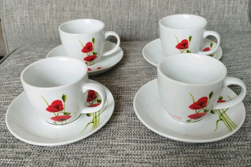 Dunelm poppy cup - &, saucer