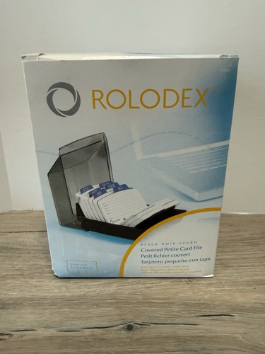 New rolodex black covered - black,