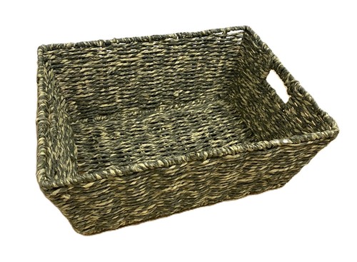 Large hand woven beige - &, grey