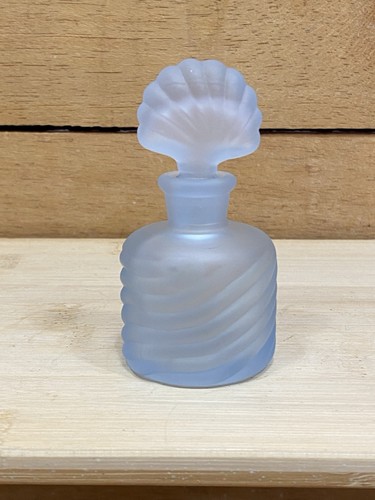 Blue frosted glass perfume - blue,