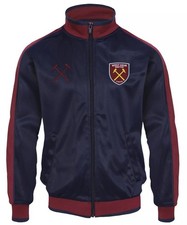WEST HAM UNITED Tracksuit Jacket Mens LARGE Retro Track Top WHH2
