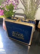 RARE Pol Roger & Co Vintage CHAMPAGNE Tin Case Suitcase Art Deco Style French