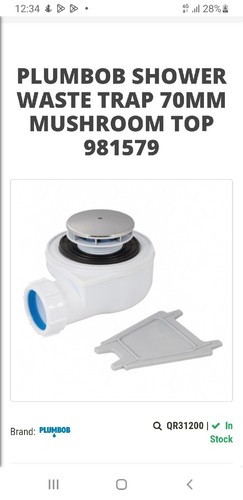 Plumbob shower trap - plumbob, 70mm