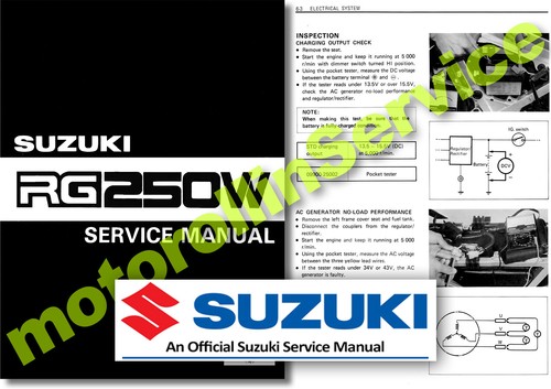 Suzuki rg250 gamma - suzuki, service