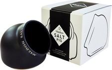Maldon Salt - Ceramic Pig | 15 cm (H) x 13.9 (W) x 13.3 (L), Black 