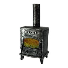 Dolls house wood burning stove - dolls,