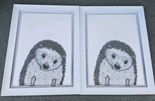 Next Hedgehog Photo Print  Cute Animal Wall Decor Home (Pair) 