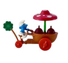 ICECREAM BIKE SMURF PUFFO ICE CREAM MAKER KINDER MAXI EGG 2001 NO SCHLEICH PEYO