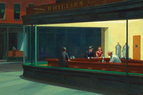 Nighthawks edward hopper - by,
