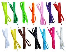 CATHEDRAL Laces Flat Trainer Shoe Boot Silver Metallic Stripe Double Thick 120cm