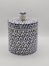 Blue & White Ceramic Lidded