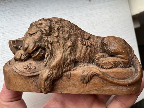 Antique carved wood - carved,