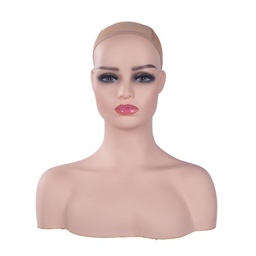 Female mannequin head even - female,