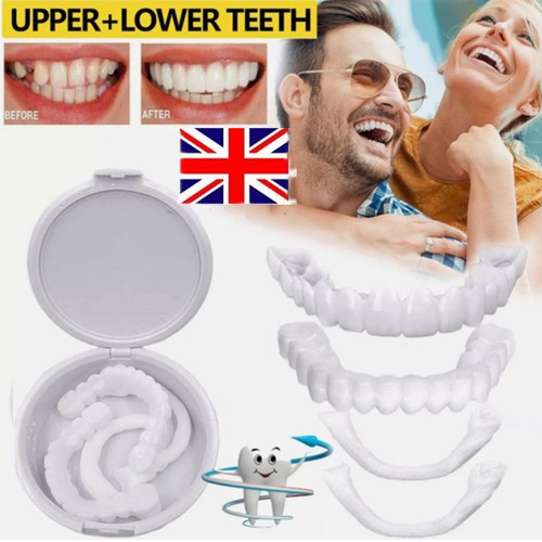 Smile snap false teeth - on,
