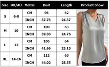 Ladies Summer Sleeveless Satin