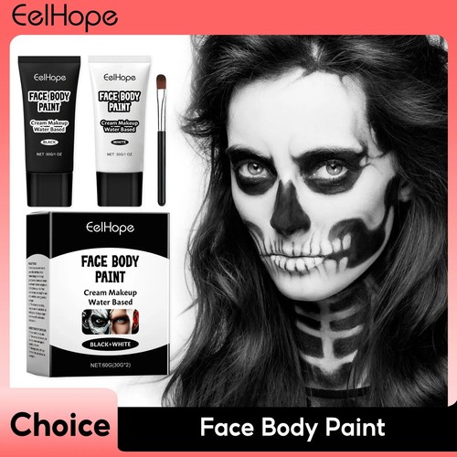 Halloween black white face - halloween, &