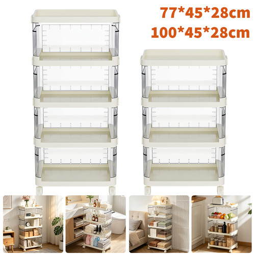 Storage cart with tier 4 - /,