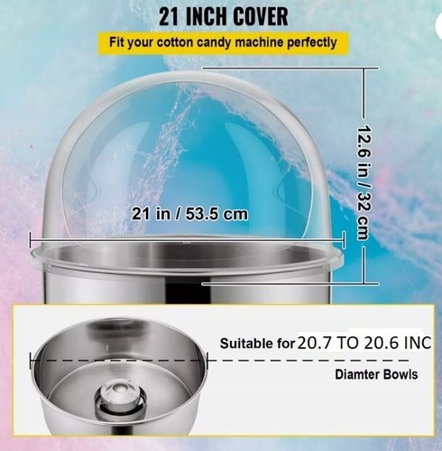 Cotton candy machine cover - cotton,