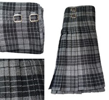 Scottish Mens Grey Kilt 16oz
