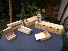Small Lot of Wooden Boxes & A Drawer Unit For Painting Or Staining