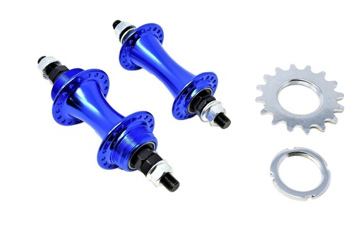 Pair fixie bike blue - blue, flip