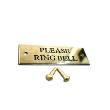 Small rectangular name plaque