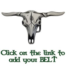 Longhorn Western Belt Buckle