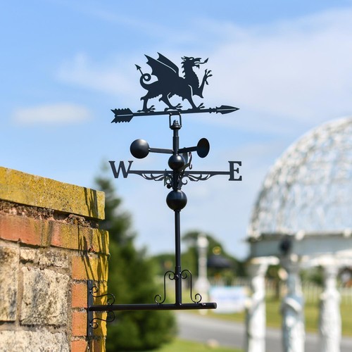 Miniature steel welsh dragon - steel,