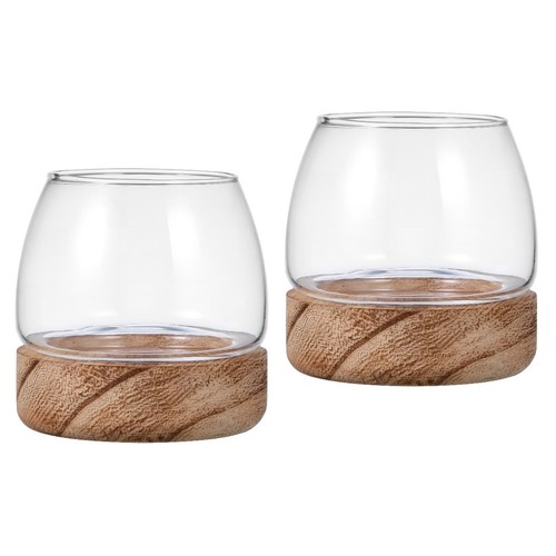 Transparent glass fish bowl - transparent,