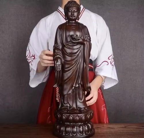 Rosewood standing buddha - standing,