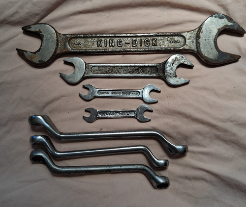 King dick spanners set - king,