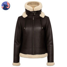 Womens Brown Aviator RAF