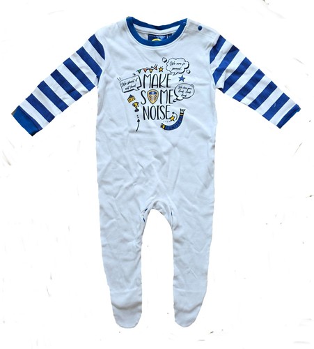 Leeds united baby sleepsuit - baby,