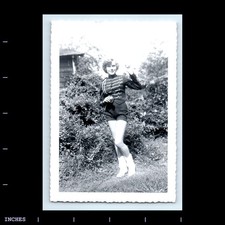 Old Vintage Photo LEGGY WOMAN