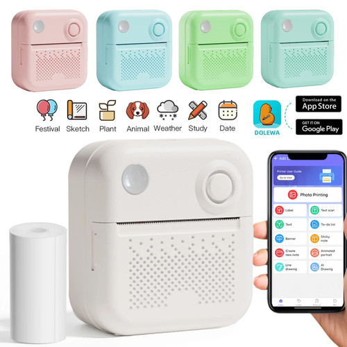 Portable mini printer thermal - portable,