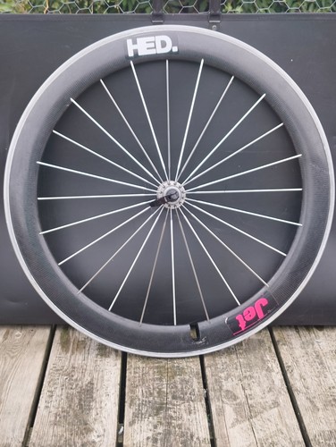 Deep dish carbon front wheel - carbon,