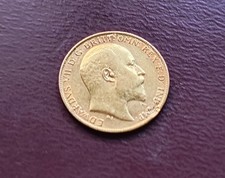 1902 Gold Half Sovereign Coin