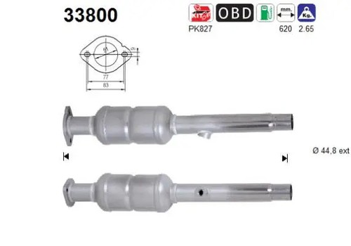 Catalytic converter fits vw - catalytic,