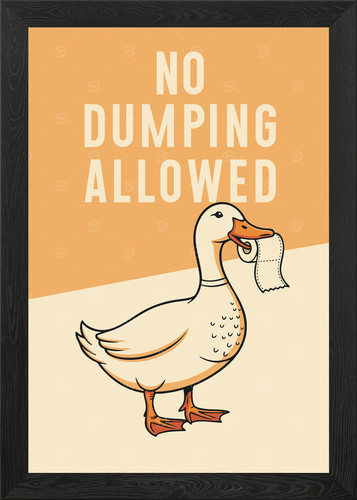 Bathroom duck patrol funny - duck,