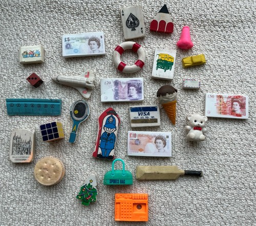Vintage rubber eraser - rubber,