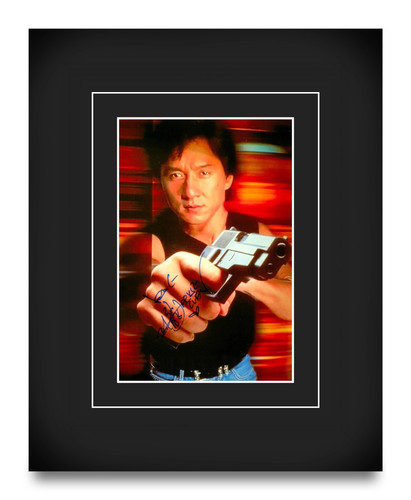 Jackie chan signed 10x8 photo - jackie,