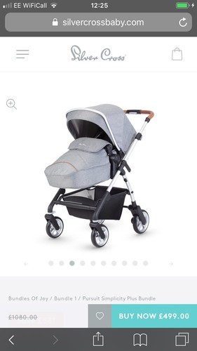 Silver cross pursuit pushchair - cross,