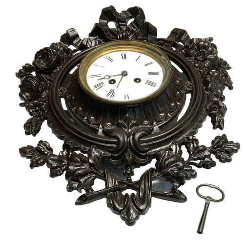 Antique large wall clock - large, 19th