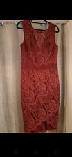 Vip Lipsy Dress Burgundy Size 14