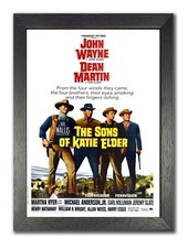 The Sons of Katie Elder John Wayne Vintage Movie Poster Western Film Gunfighter