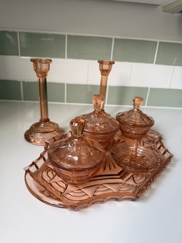 Vintage art deco - , pressed