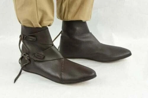 Medieval viking toggle boots - medieval,